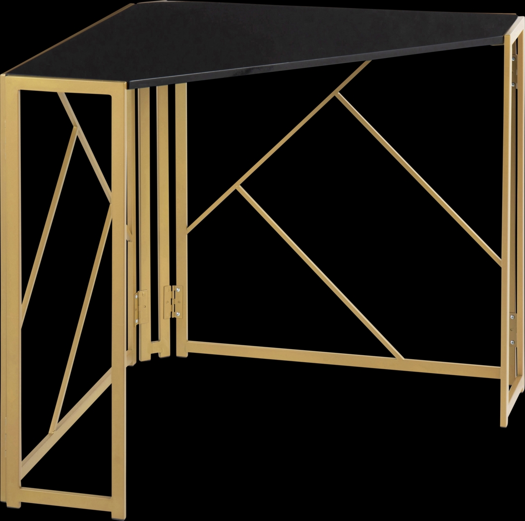 Fourche Black Corner Desk - Thumbnail - Image 1