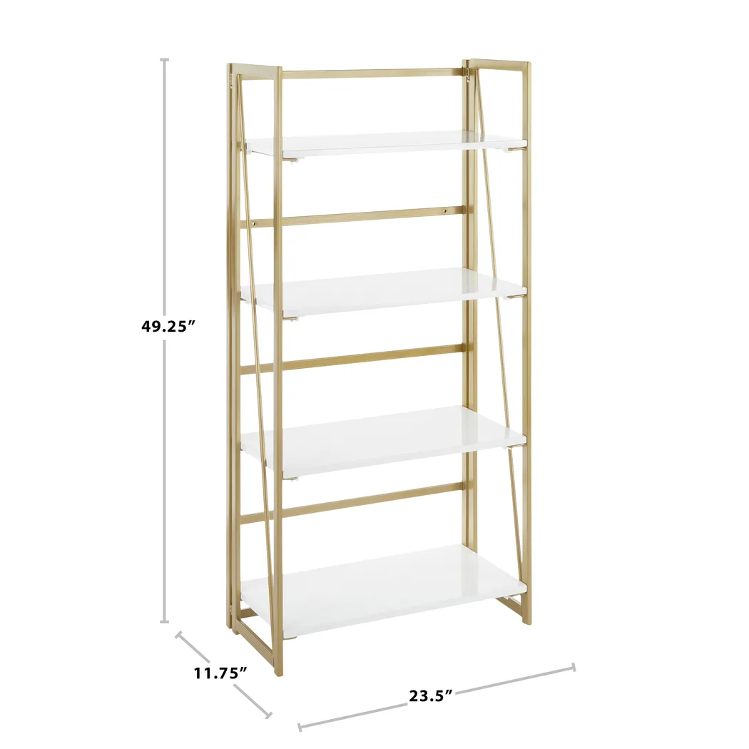 Fourche White Bookcase - Thumbnail - Image 9
