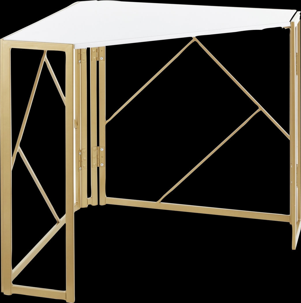 Fourche White Corner Desk - Thumbnail - Image 1