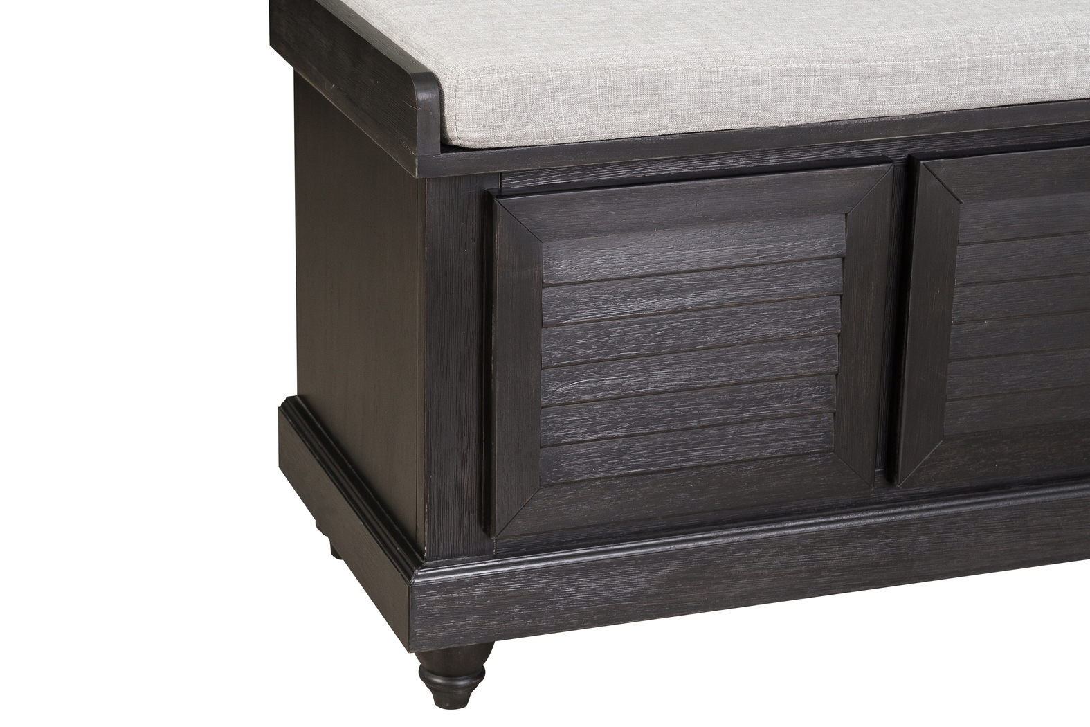 Fourwood Black Storage Bench - Thumbnail - Image 2