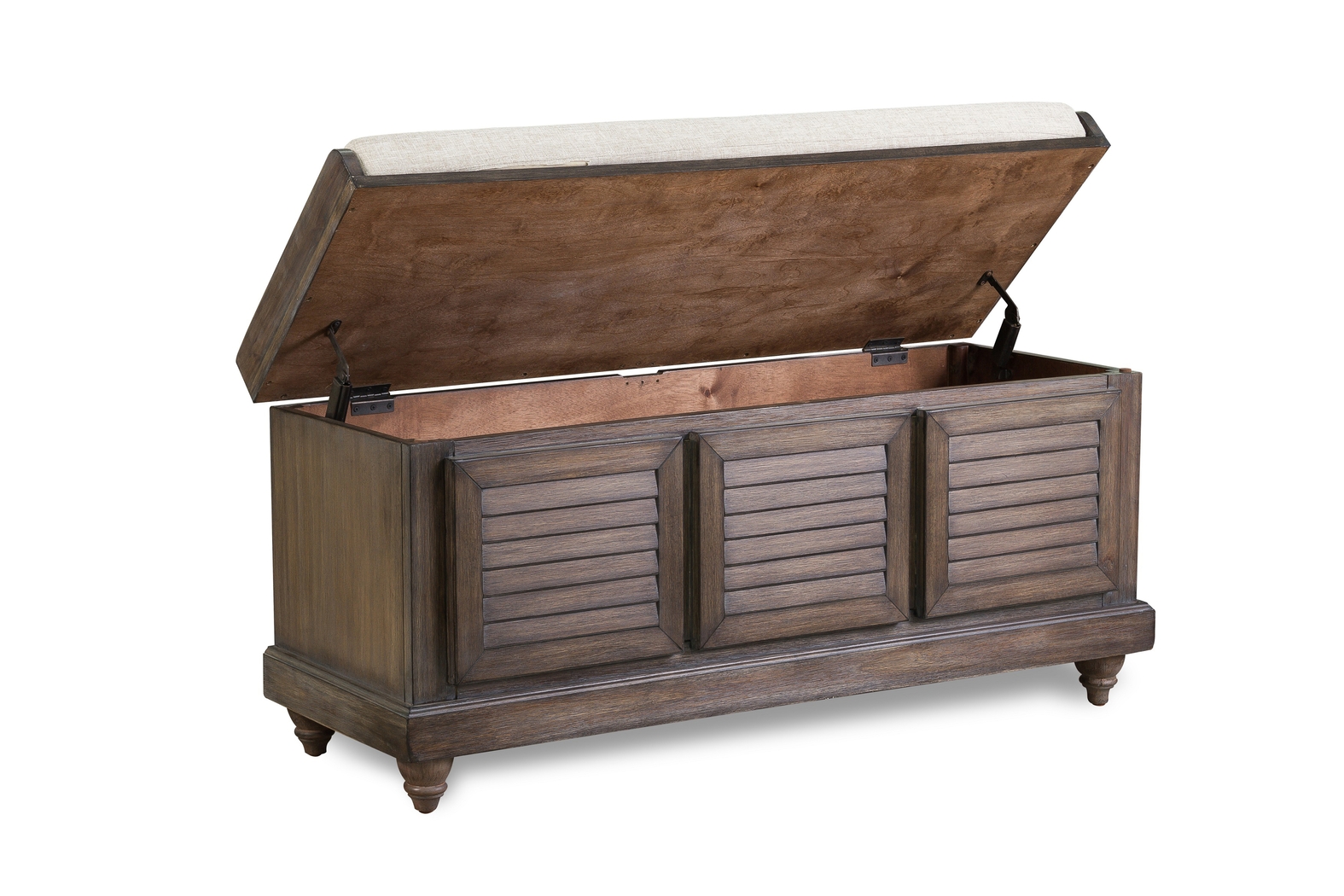 Fourwood Brown Storage Bench - Thumbnail - Image 6