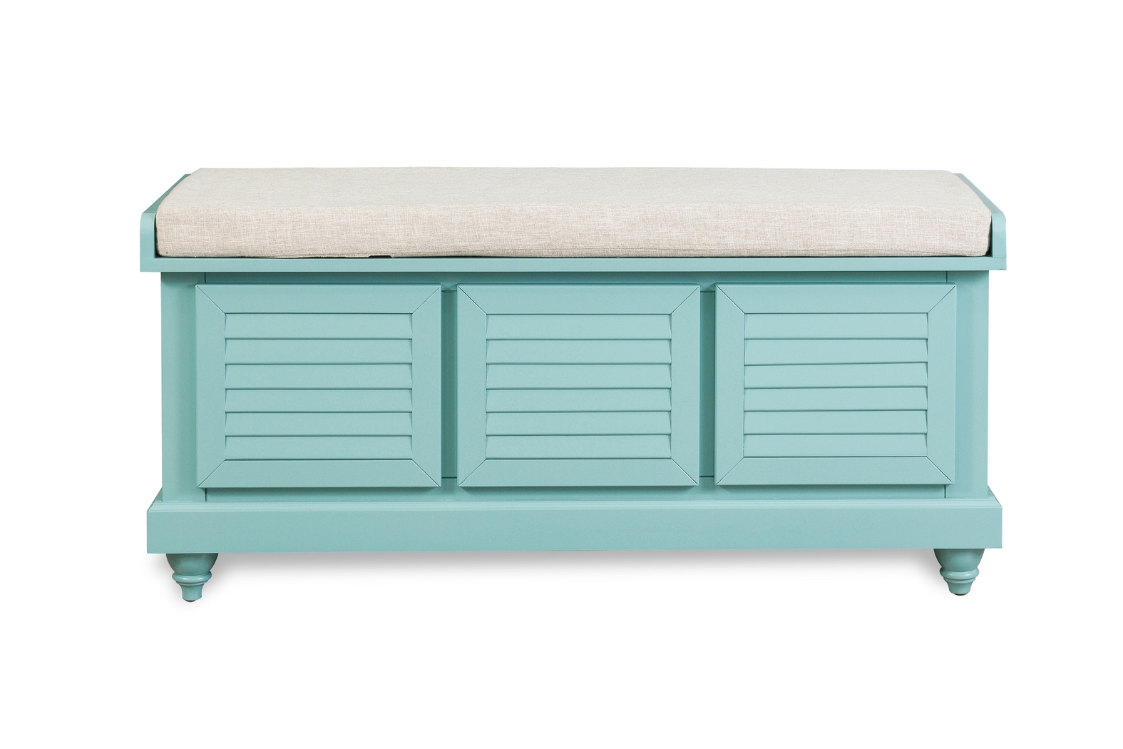 Fourwood Teal Storage Bench - Thumbnail - Image 4