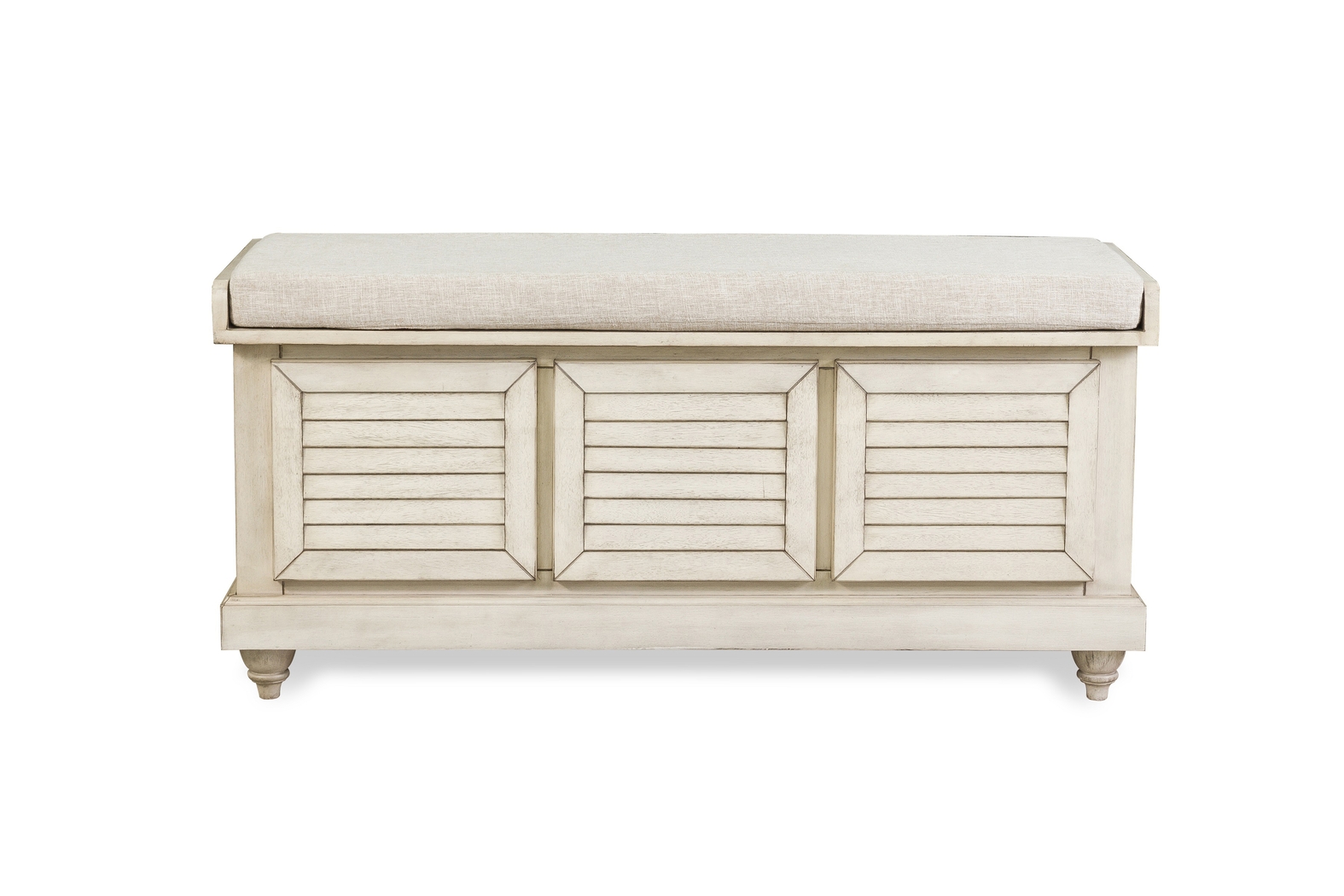 Fourwood White Storage Bench - Thumbnail - Image 4