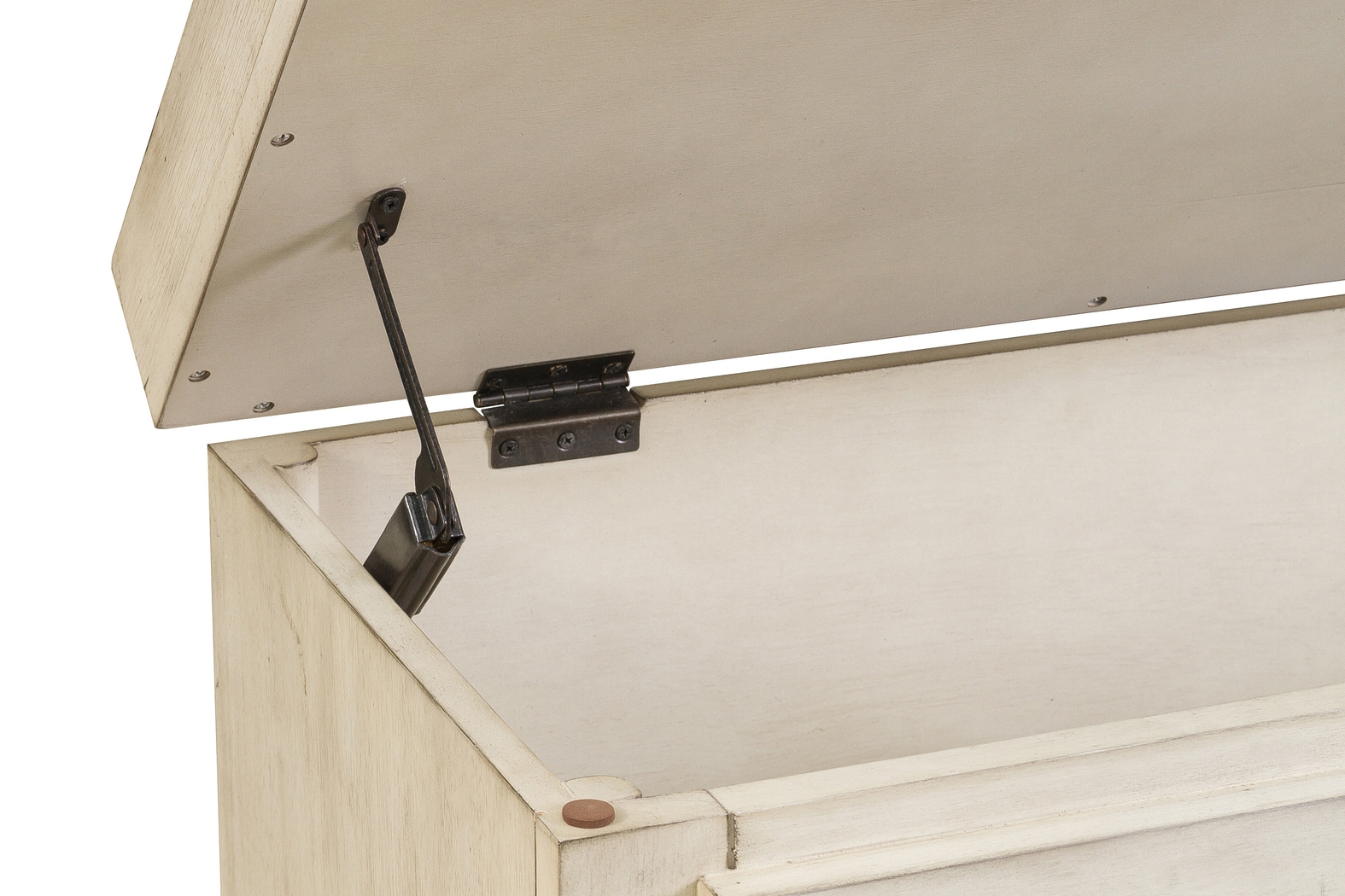 Fourwood White Storage Bench - Thumbnail - Image 5