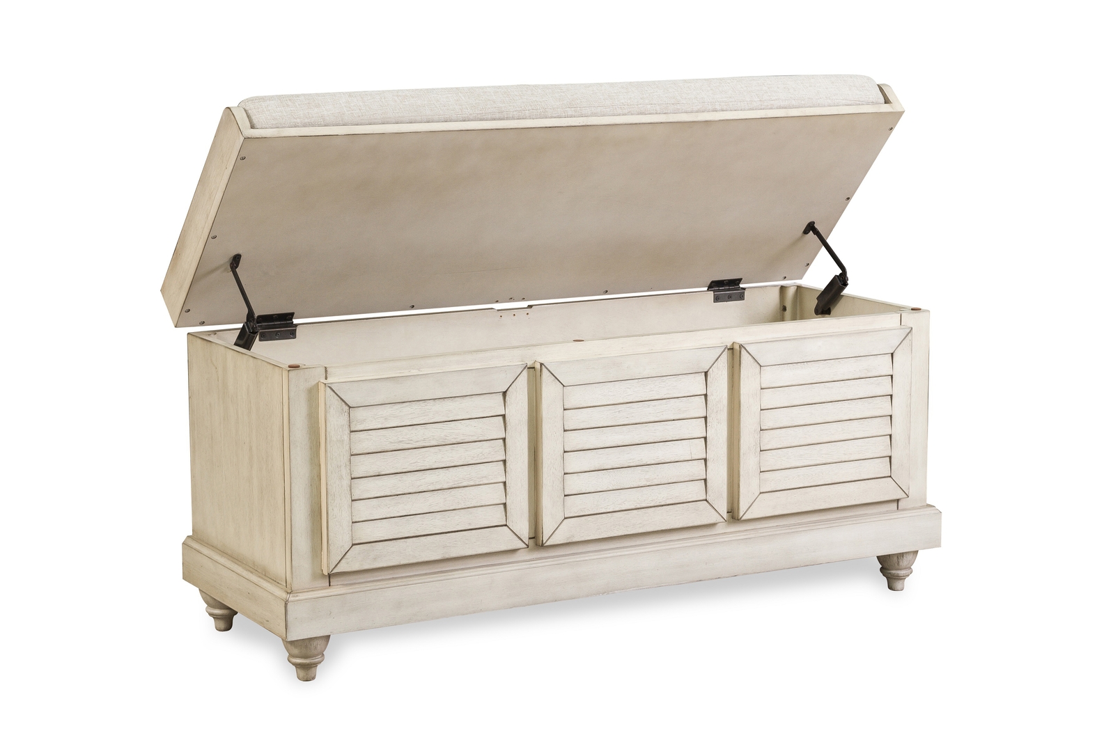 Fourwood White Storage Bench - Thumbnail - Image 6
