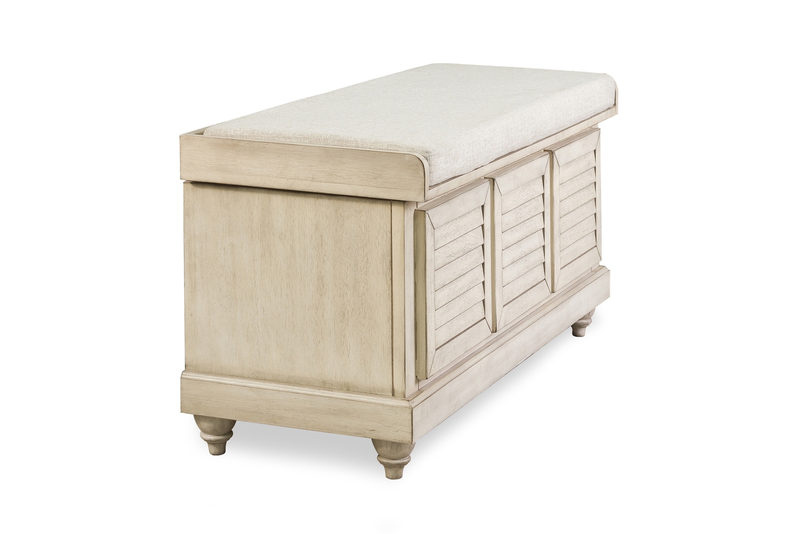 Fourwood White Storage Bench - Thumbnail - Image 7