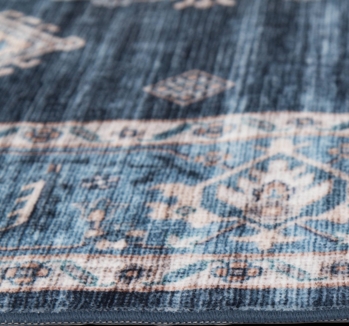 Foutch Navy 7'5 x 9'5 Rug - Thumbnail - Image 4