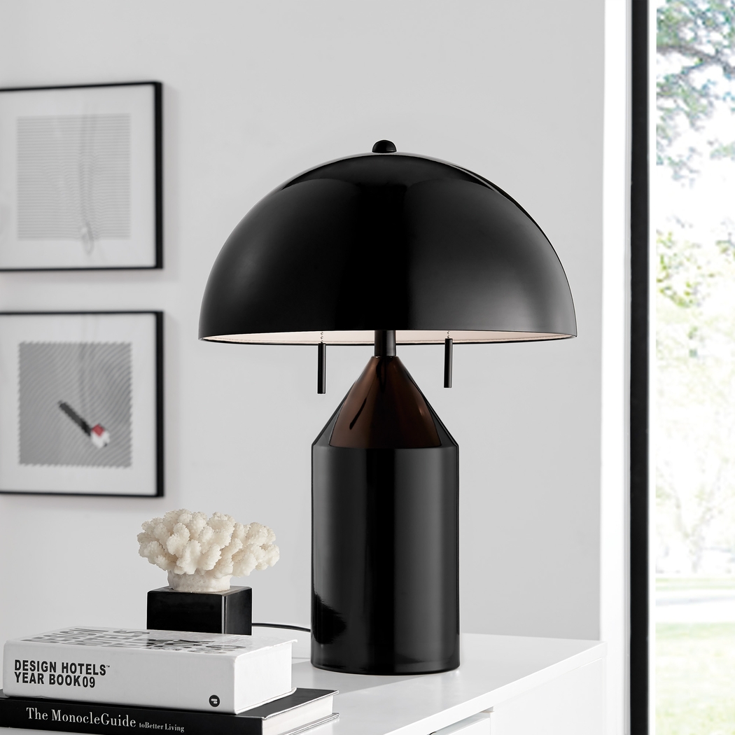 Fowler Bend Black Lamp - Thumbnail - Image 2