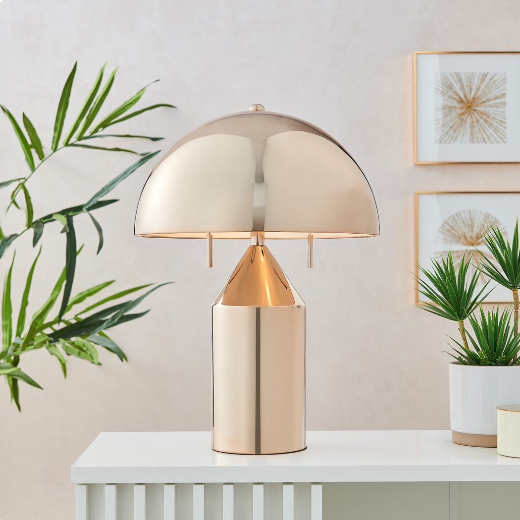 Fowler Bend Gold Lamp - Thumbnail - Image 2