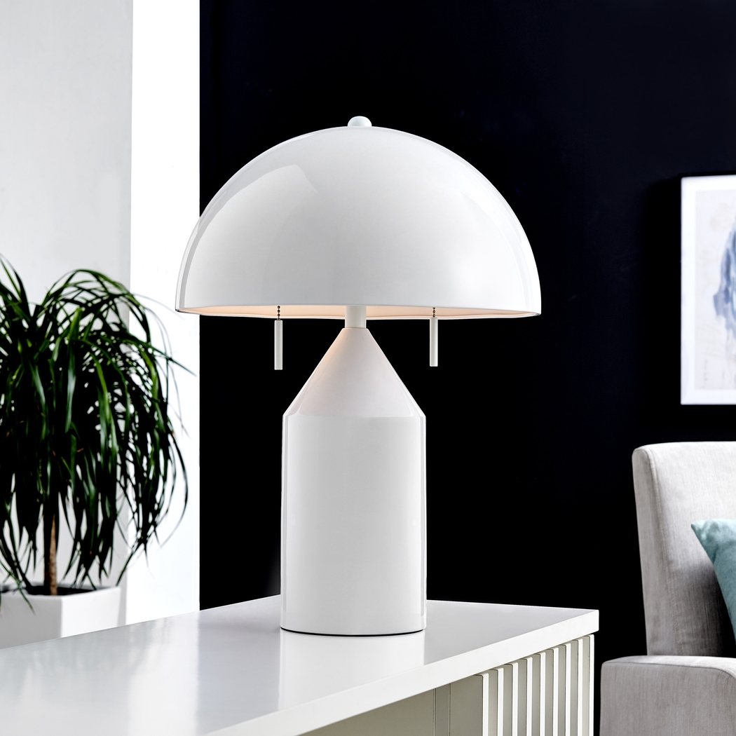 Fowler Bend White Lamp - Thumbnail - Image 2