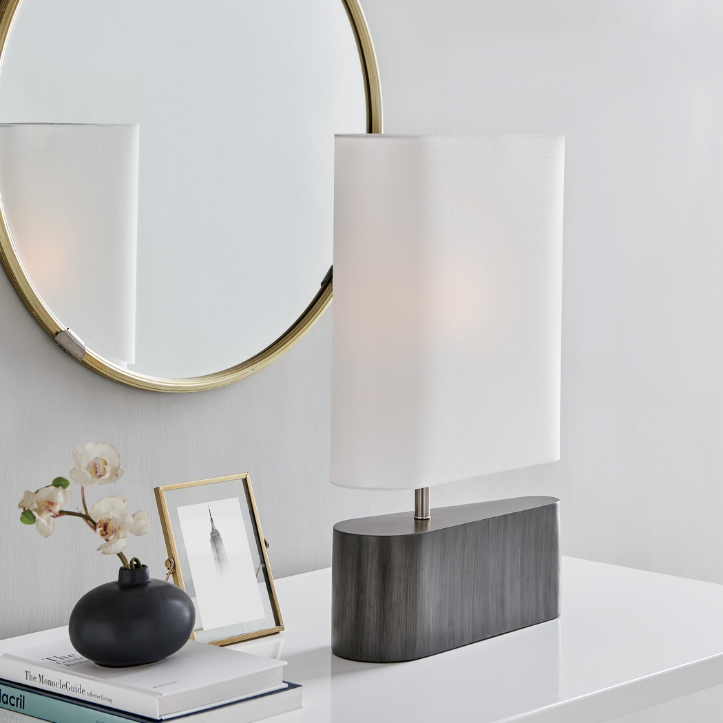 Fox Brush Point Charcoal Table Lamp - Thumbnail - Image 4