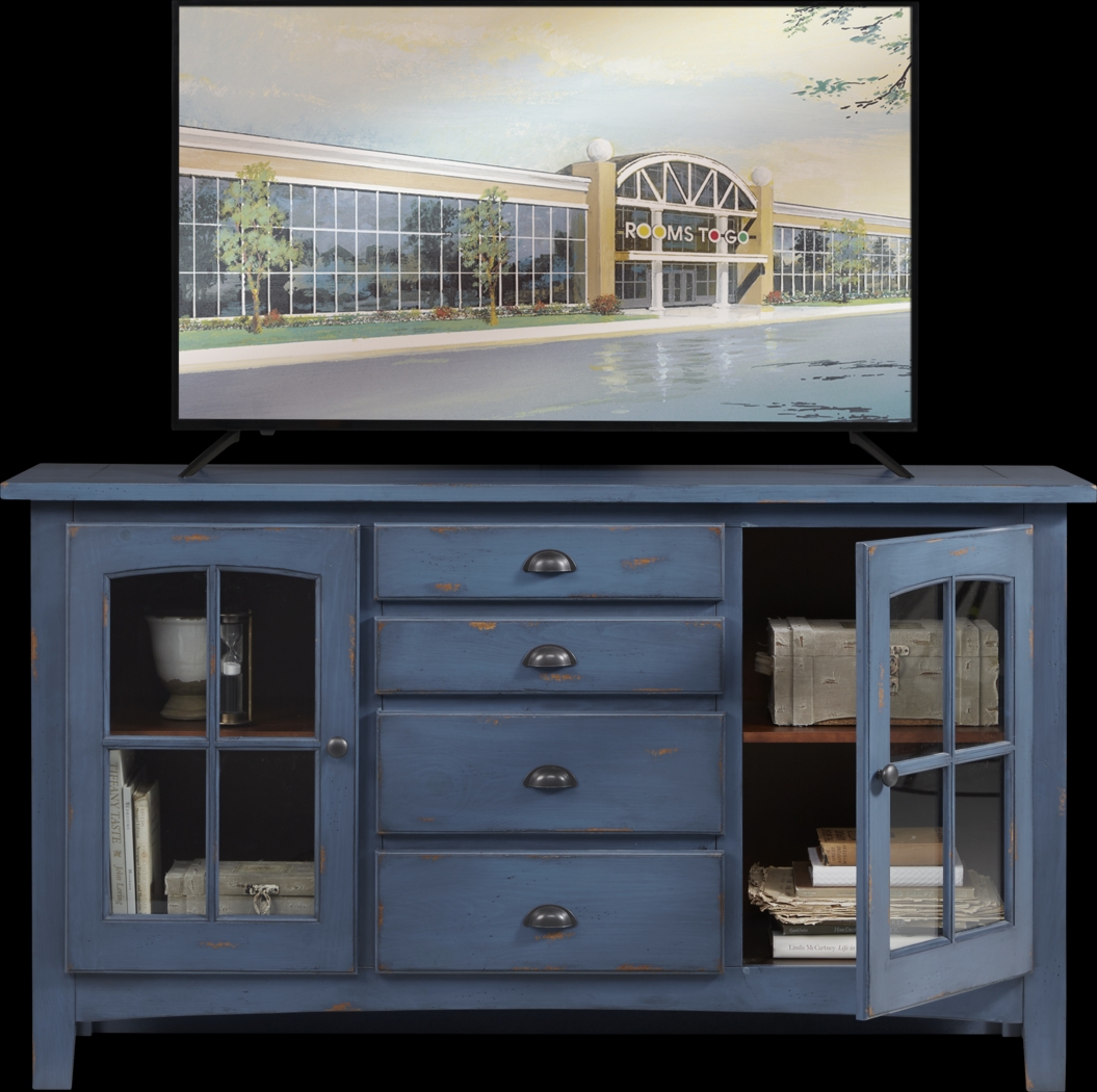 Foxborough Blue 62.5 in. Console - Thumbnail - Image 2