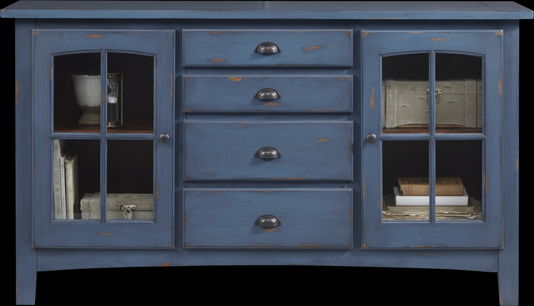 Foxborough Blue 62.5 in. Console - Thumbnail - Image 3