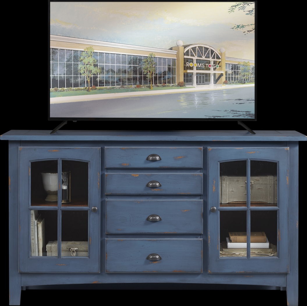 Foxborough Blue 62.5 in. Console - Thumbnail - Image 1