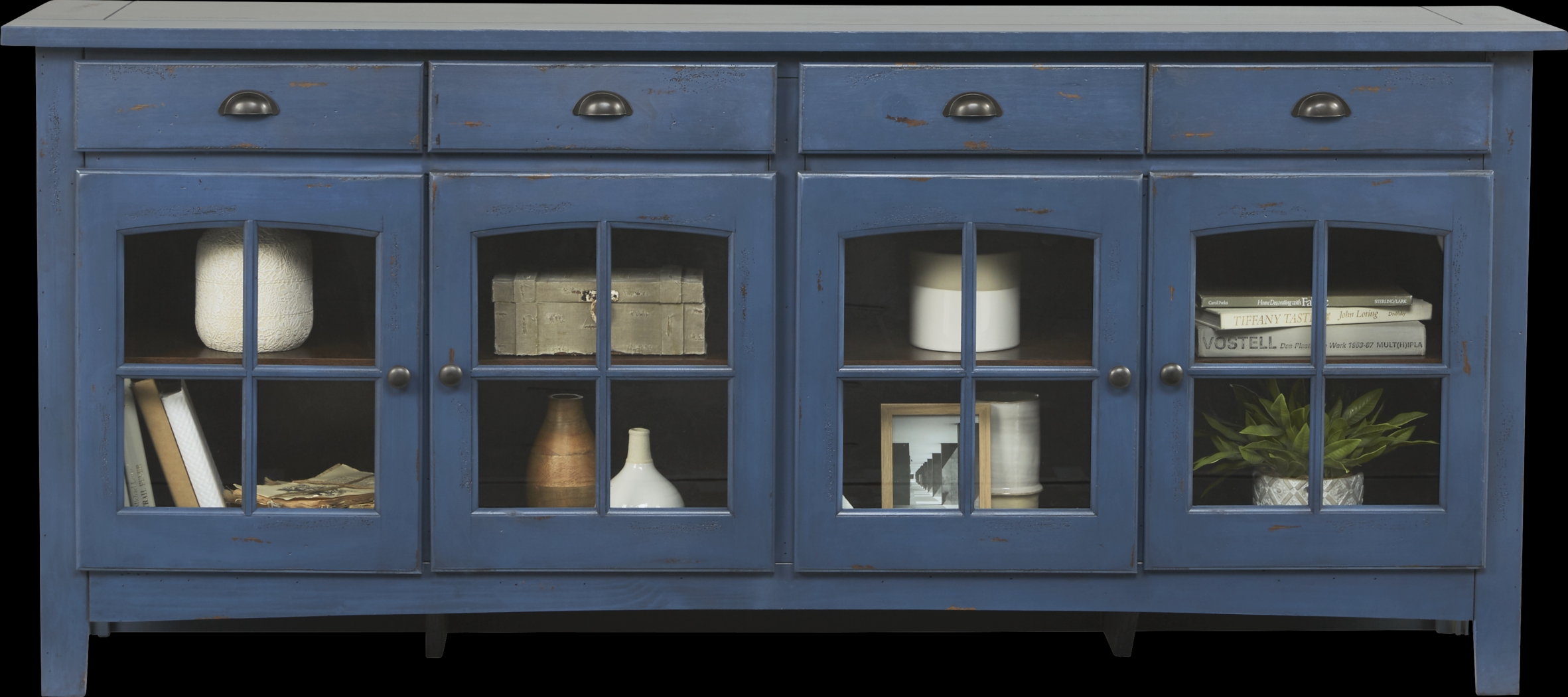 Foxborough Blue 80 in. Console - Thumbnail - Image 3