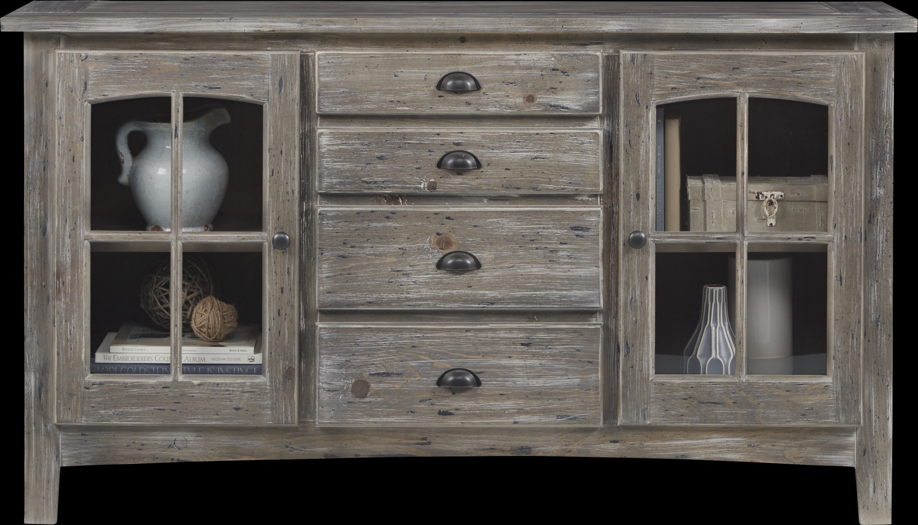 Foxborough Gray 62.5 in. Console - Thumbnail - Image 3
