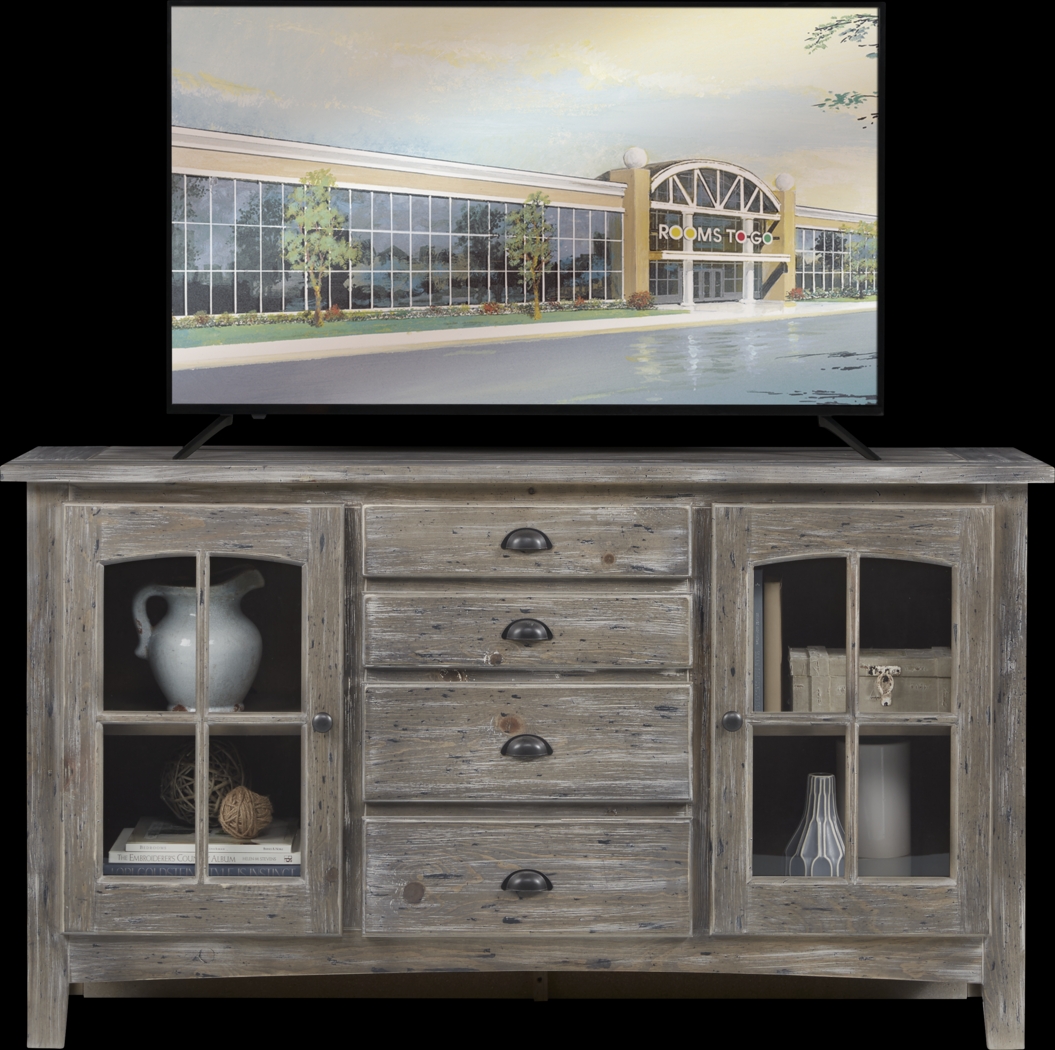 Foxborough Gray 62.5 in. Console - Thumbnail - Image 1