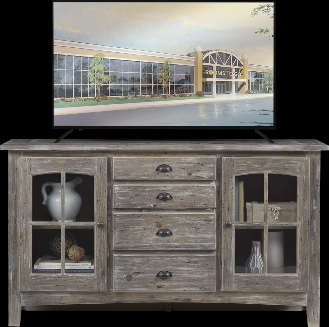 Foxborough Gray 62.5 in. Console - Thumbnail - Image 1