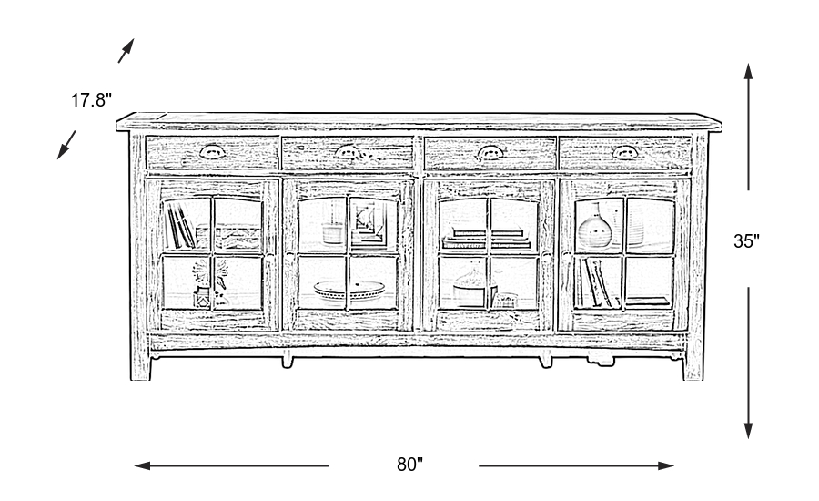 Dimension Image. Please refer to the Dimension Tab on this page for dimension details.