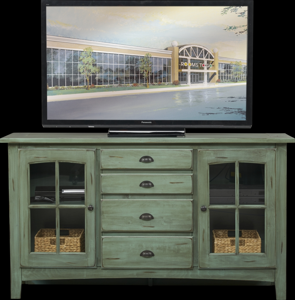 Foxborough Turquoise 62.5 in. Console - Thumbnail - Image 1