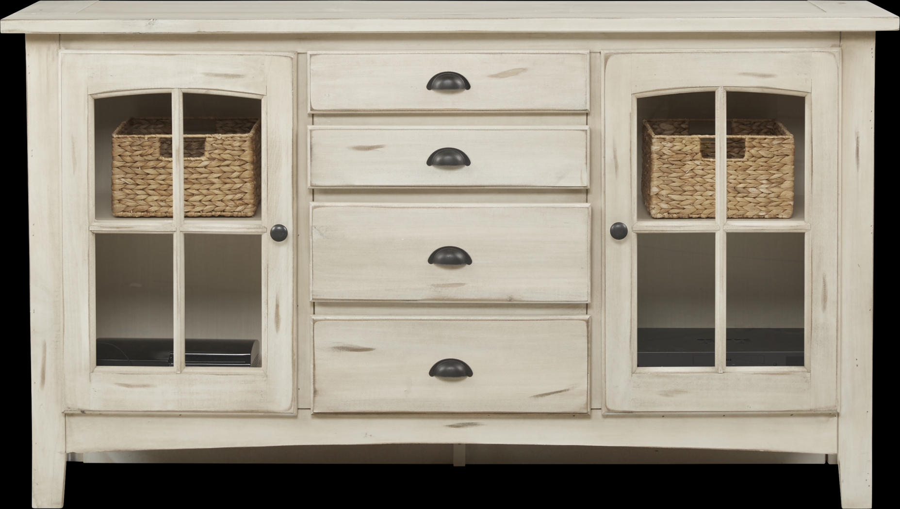 Foxborough White 62.5 in. Console - Thumbnail - Image 3