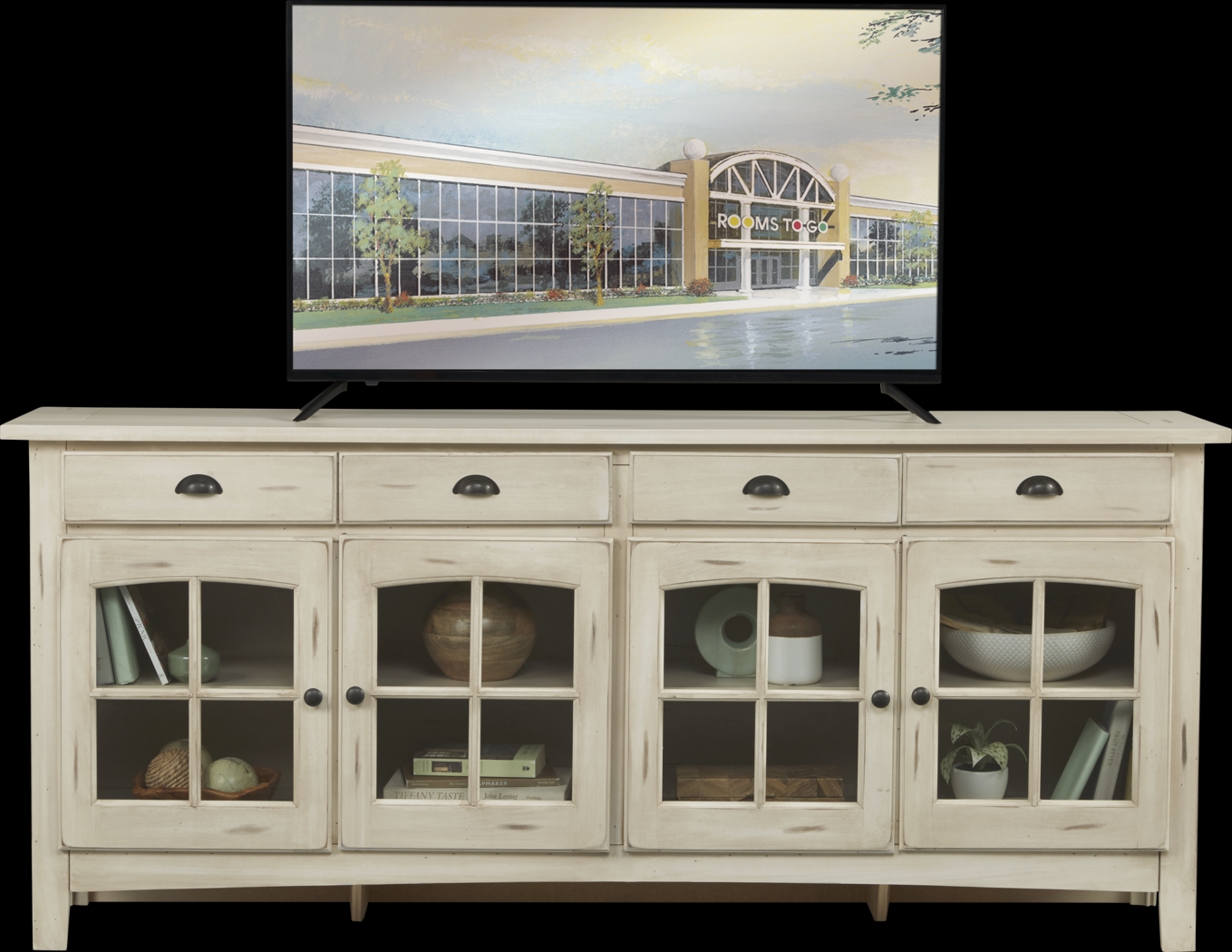 Foxborough White 80 in. Console - Thumbnail - Image 1