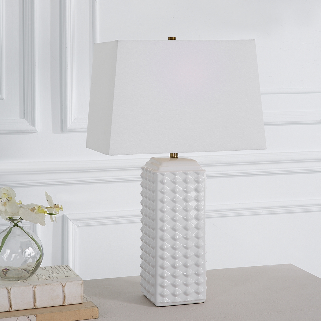 Foxglen Home White Lamp - Thumbnail - Image 3