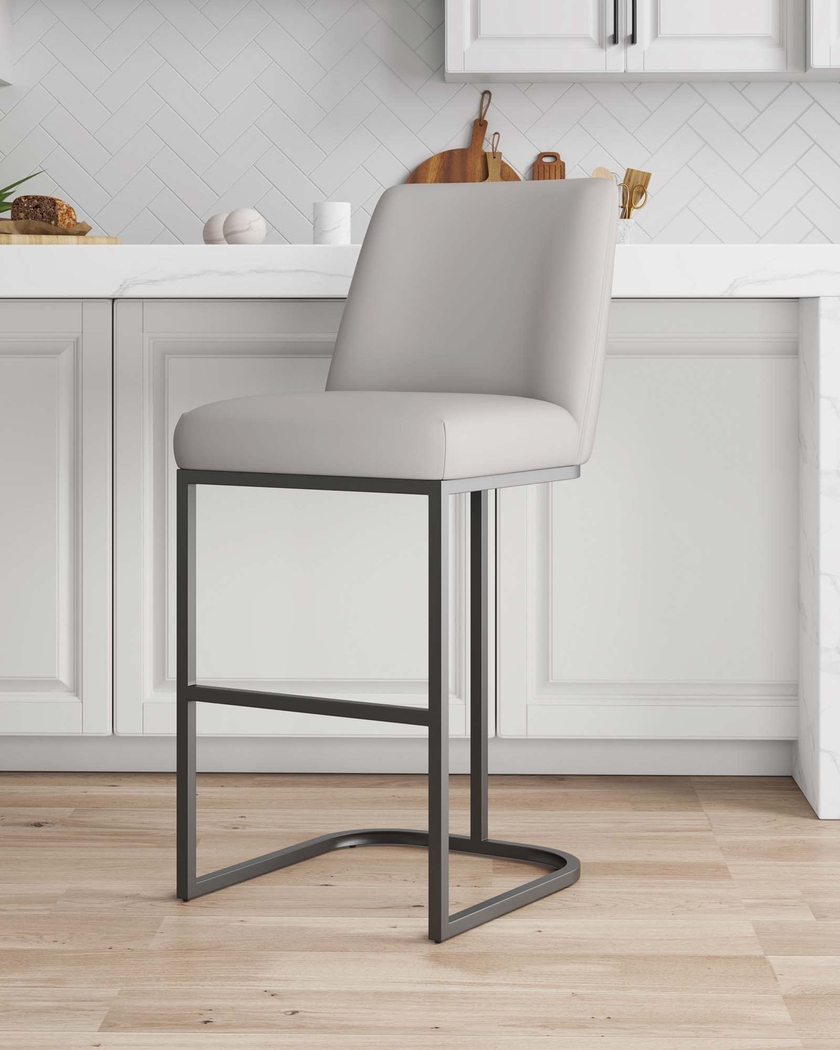 Foxiana Light Gray Barstool - Thumbnail - Image 2