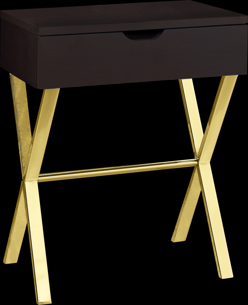 Foxley Cappuccino End Table - Thumbnail - Image 1