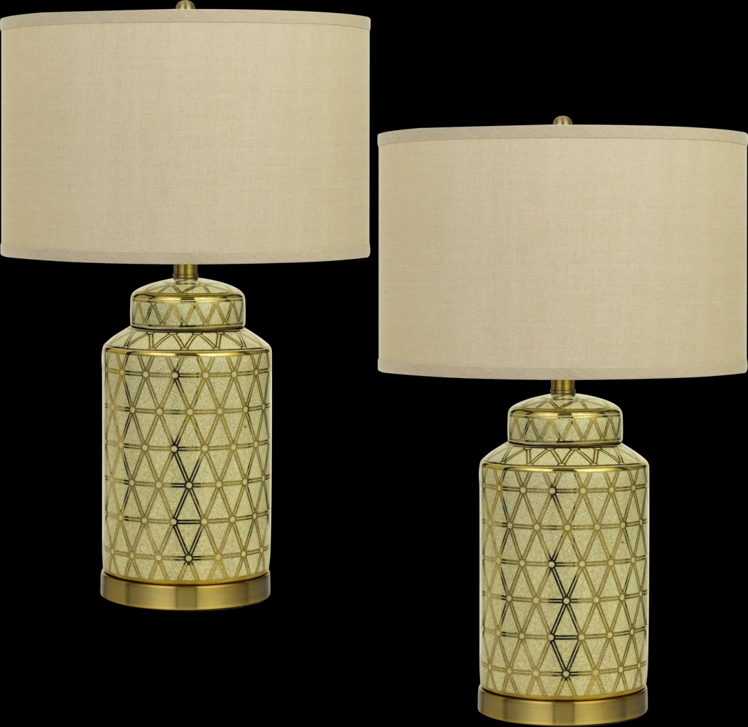 Fraley Fields Gold Lamp, Set of 2 - Thumbnail - Image 1