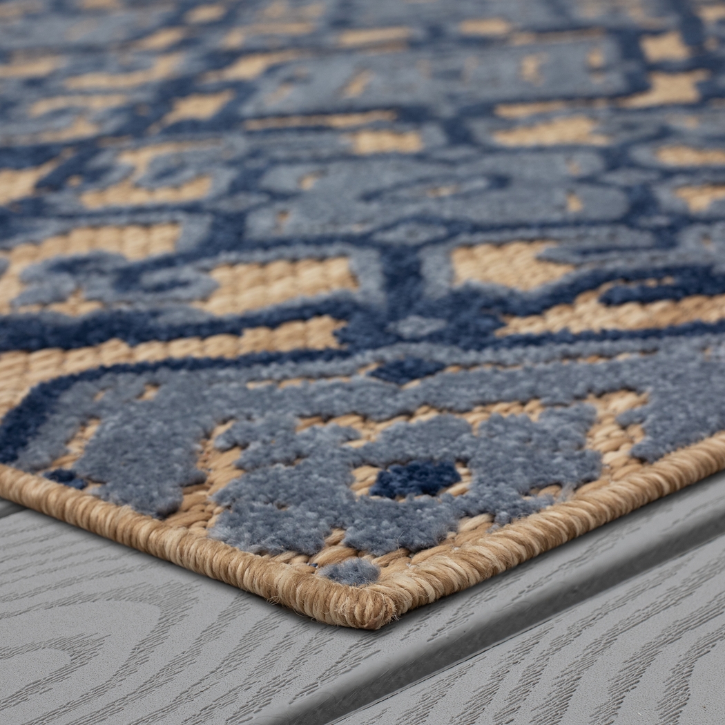 Framingway Blue 7'10 x 10' Indoor/Outdoor Rug - Thumbnail - Image 6