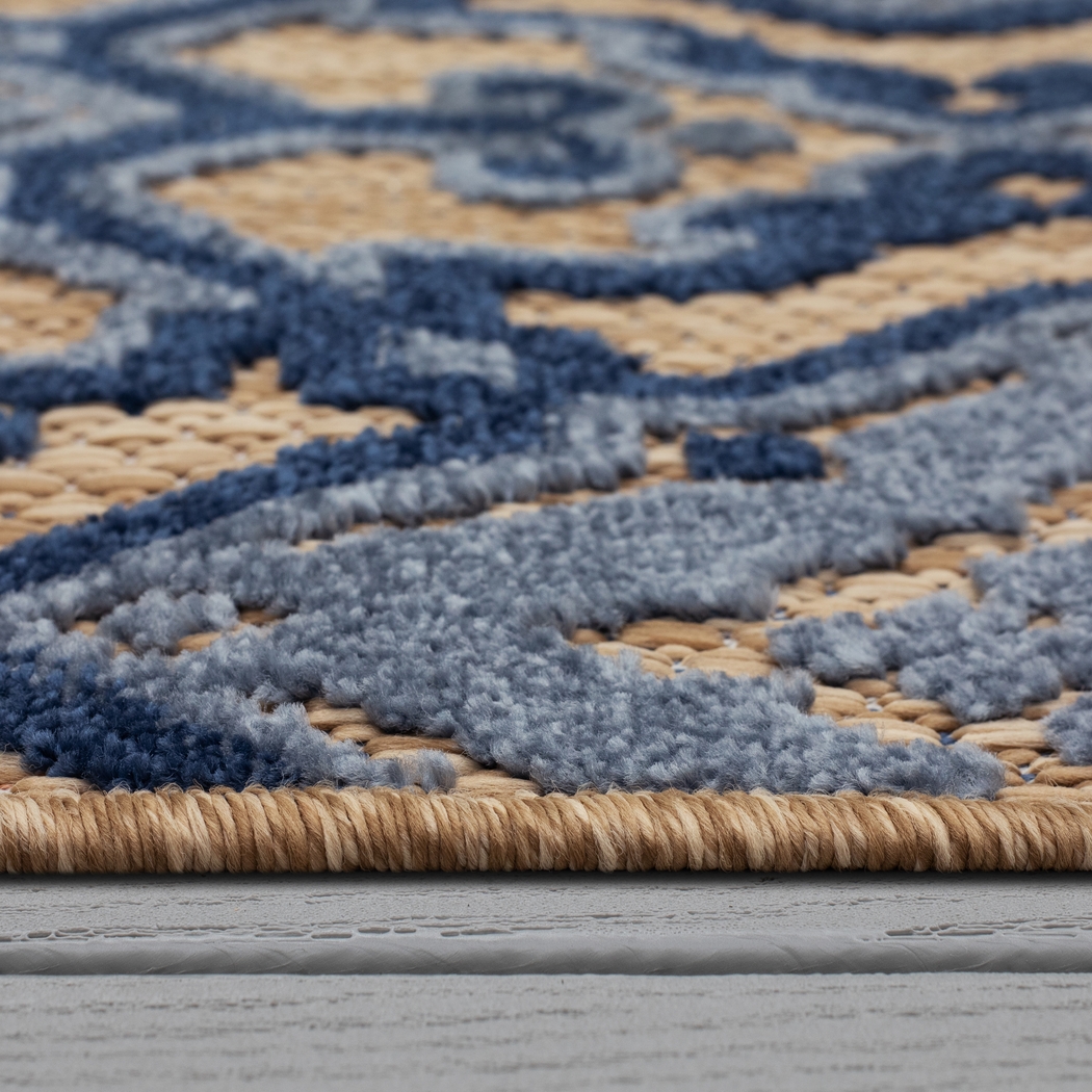 Framingway Blue 7'10 x 10' Indoor/Outdoor Rug - Thumbnail - Image 8