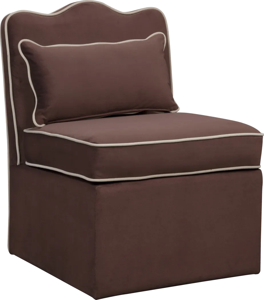 Frances Brown Accent Chair - Thumbnail - Image 1