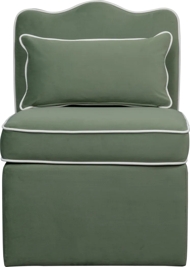 Frances Green Accent Chair - Thumbnail - Image 2
