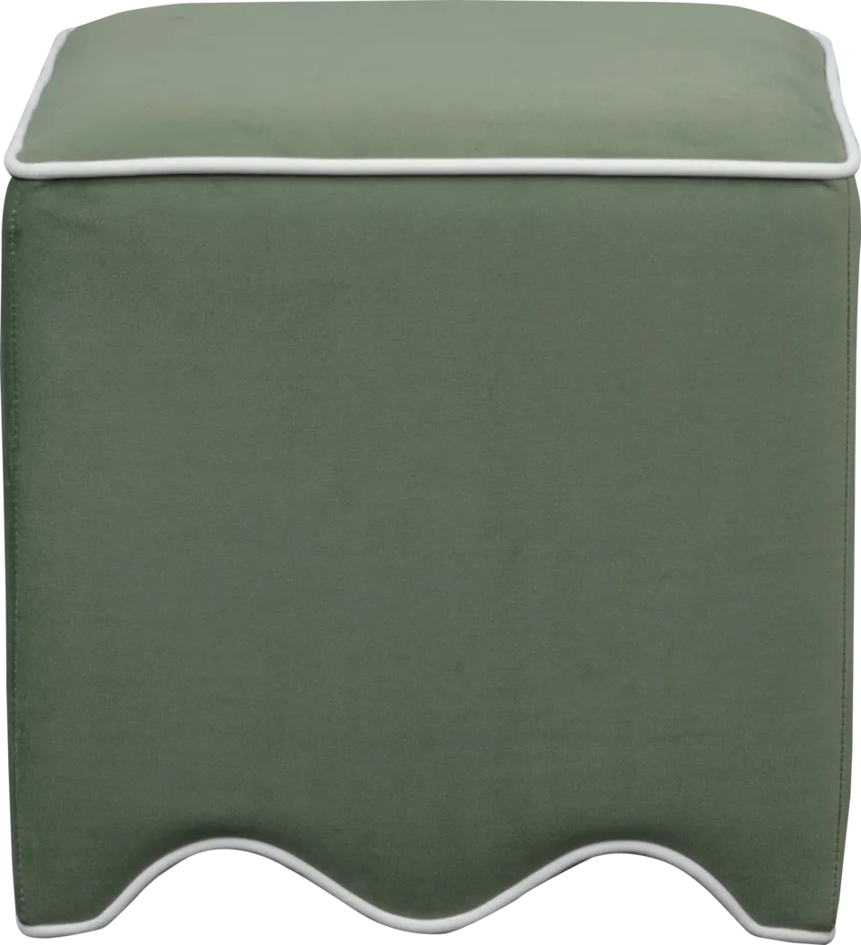 Frances Green Ottoman - Thumbnail - Image 2