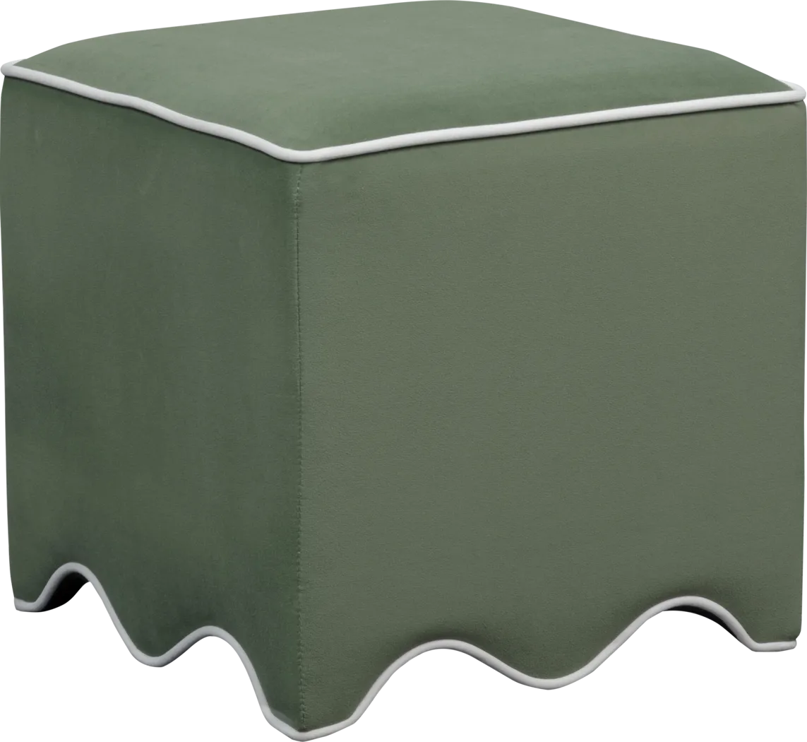 Frances Green Ottoman - Thumbnail - Image 1