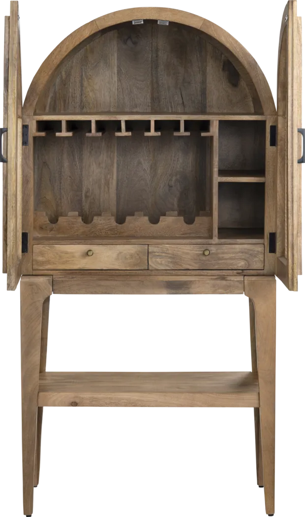 Francine Brown Bar Cabinet - Thumbnail - Image 3