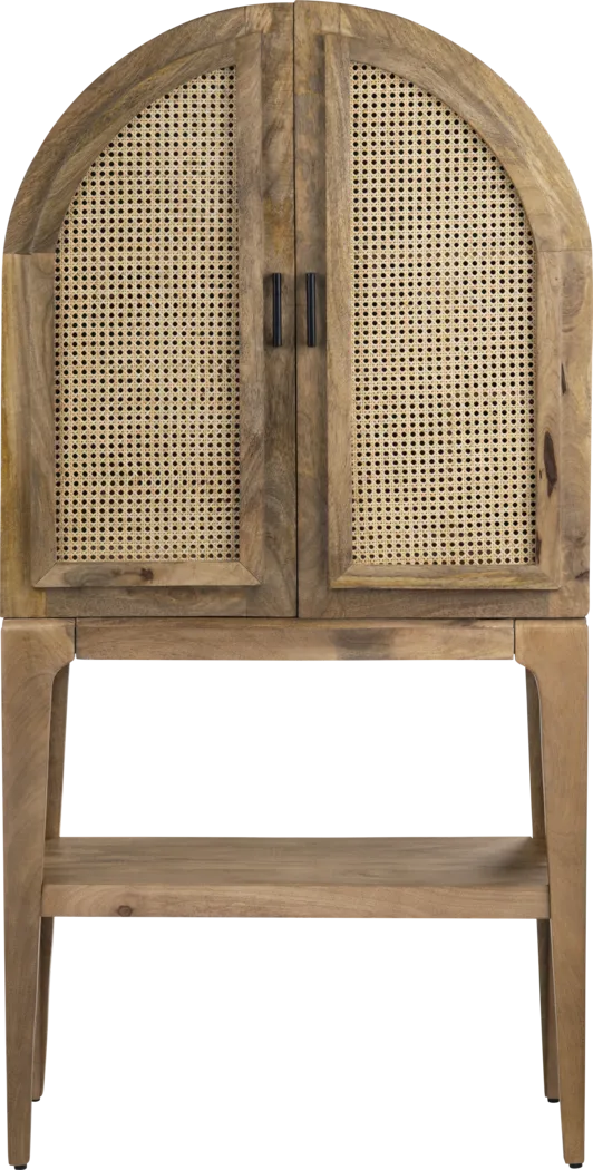 Francine Brown Bar Cabinet - Thumbnail - Image 1