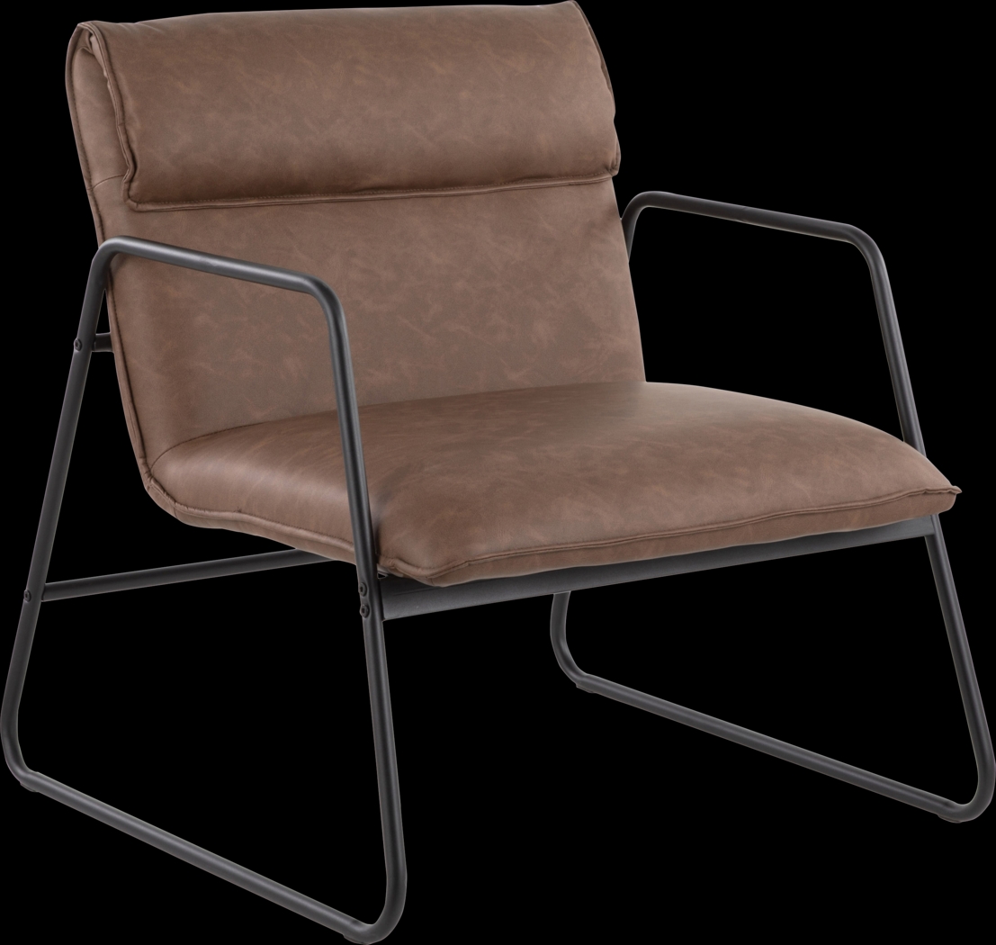 Francrest Espresso Accent Chair - Thumbnail - Image 1