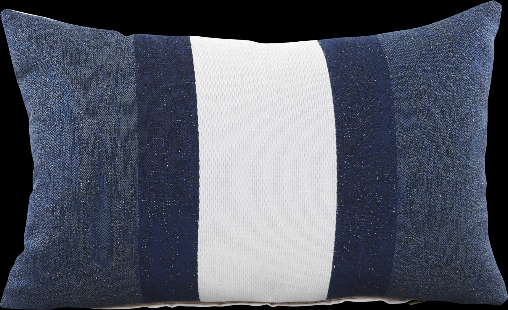 Madura Navy Indoor/Outdoor Accent Pillow - Thumbnail - Image 1