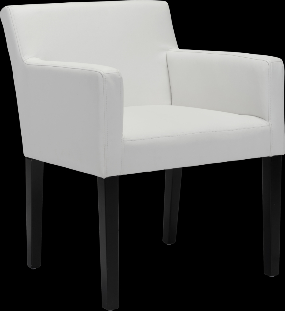 Franklin Hill White Arm Chair - Thumbnail - Image 1
