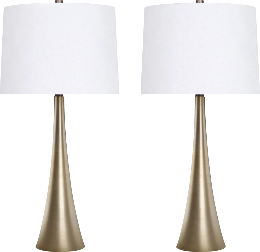 Frantz Street Gold Lamp Set of 2 - Thumbnail - Image 1