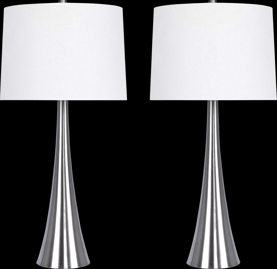 Frantz Street Silver Table Lamps, Set of 2 - Thumbnail - Image 1