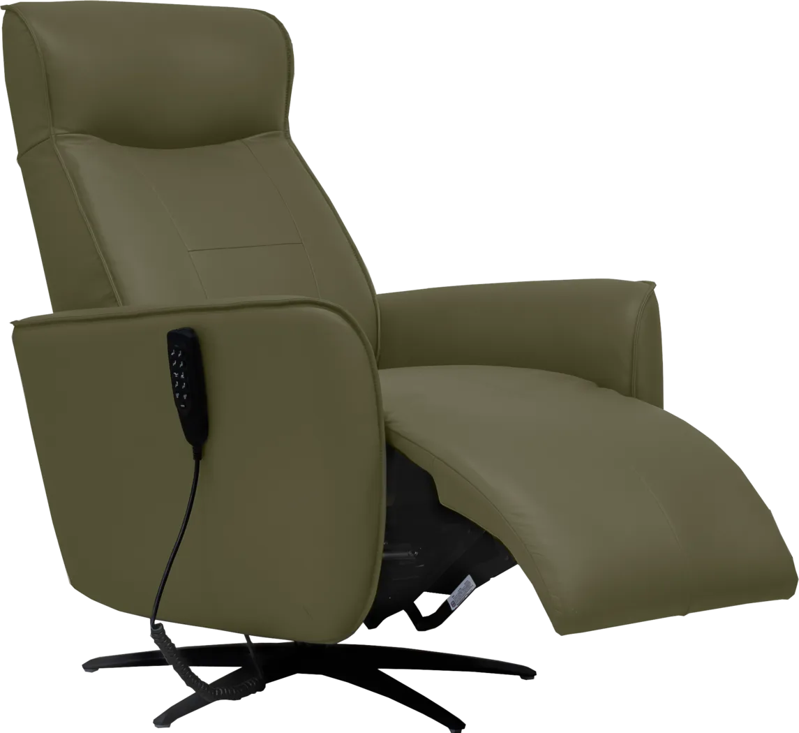 Fraser Olive Triple Power Recliner - Thumbnail - Image 1