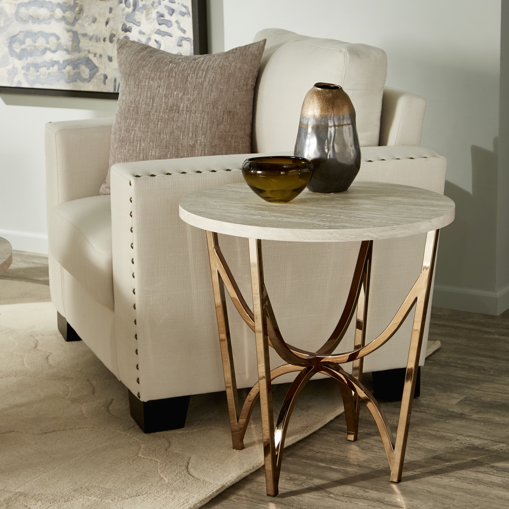 Fratessa Gold End Table - Thumbnail - Image 2