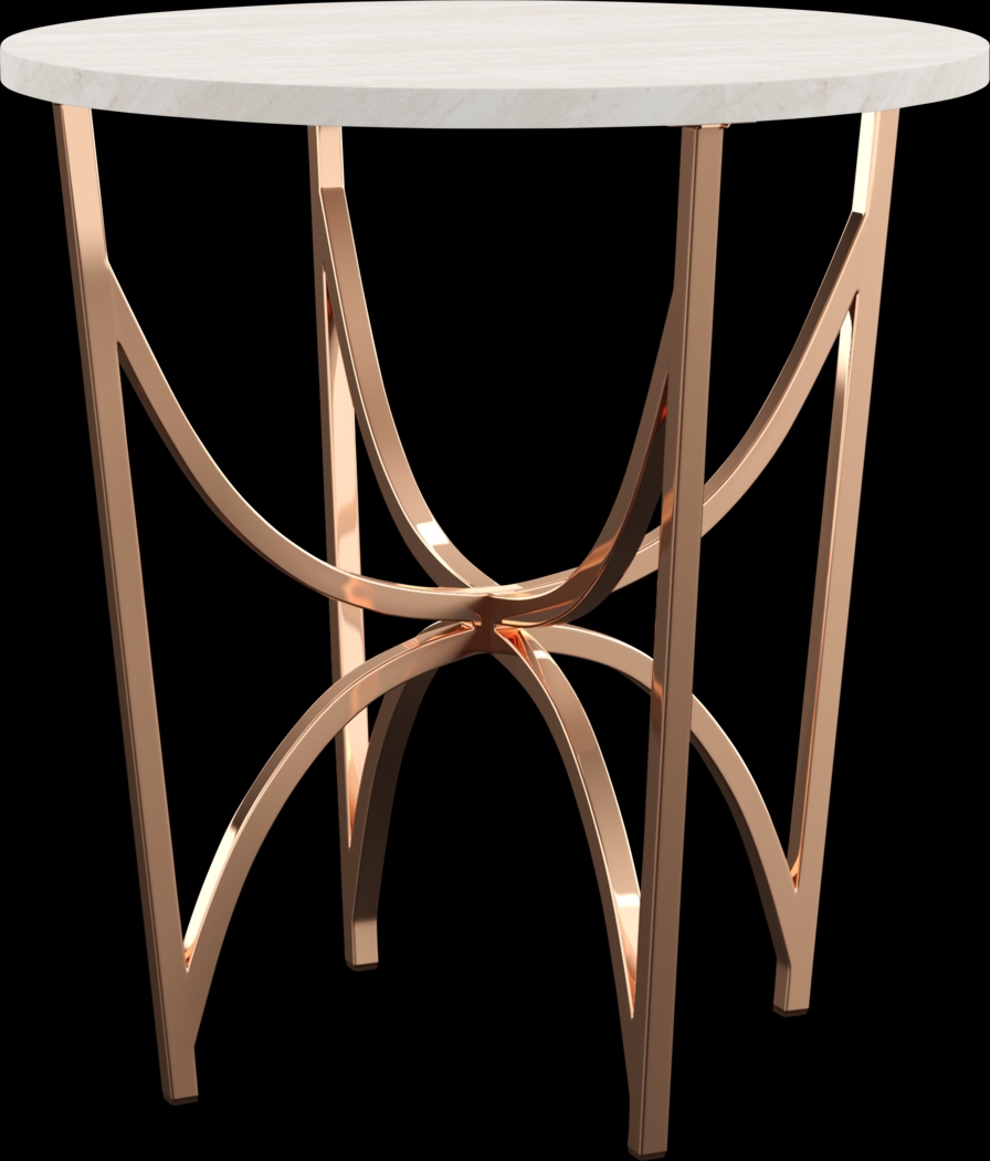 Fratessa Gold End Table - Thumbnail - Image 1