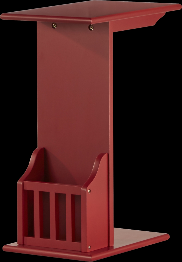 Fratney Red End Table - Thumbnail - Image 1