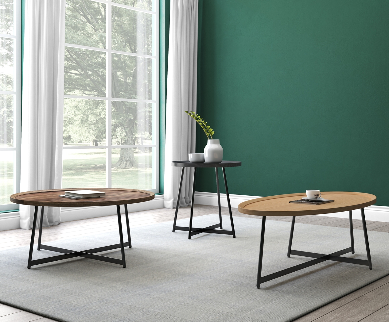 Fraust Black End Table - Thumbnail - Image 2