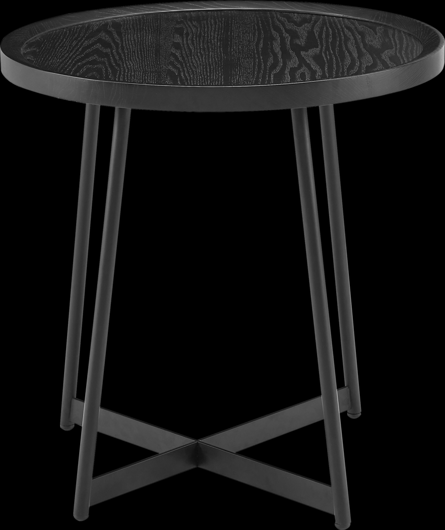 Fraust Black End Table - Thumbnail - Image 1