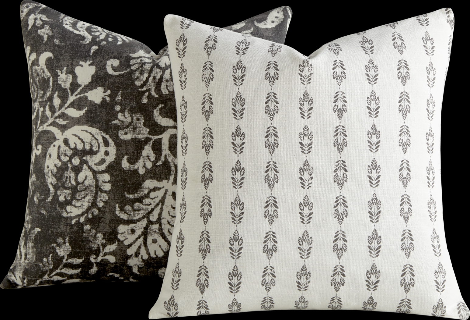 Frecia Charcoal Accent Pillow Set of 2 - Thumbnail - Image 1